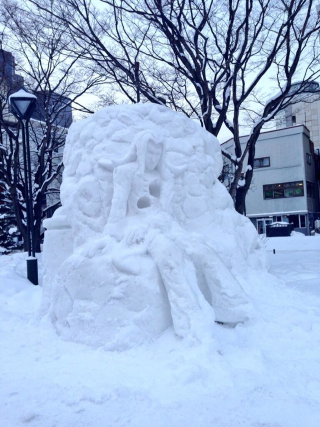 Illustration for article titled The Cutest, Coolest, and Coldest Snow Sculptures in Japan